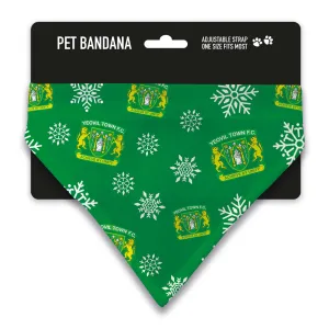 Yeovil Town Christmas Snow Pet Bandana