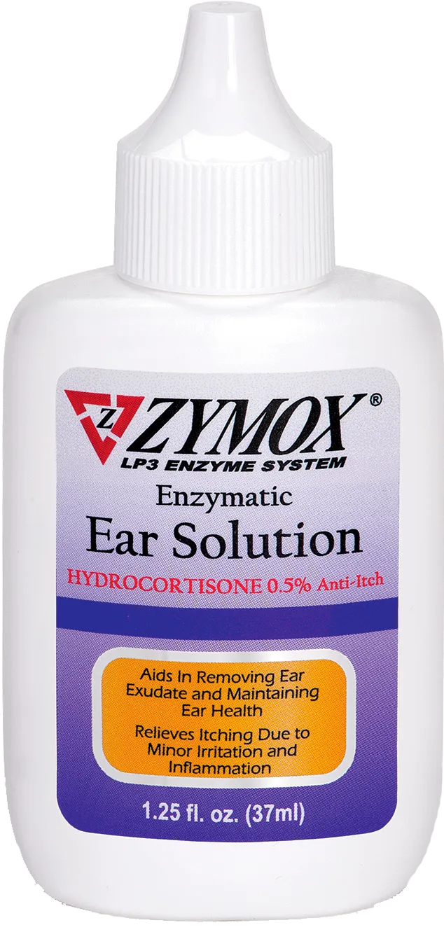 ZYMOX Enzymatic Ear Solution with 0.5% Hydrocortisone (1.25-oz)